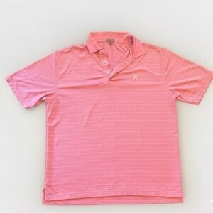 Peter Millar Summer Comfort Men’s Large Striped Golf Polo